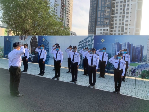 Dịch vụ bảo vệ chuyên nghiệp triển khai dự án charm city bình dương