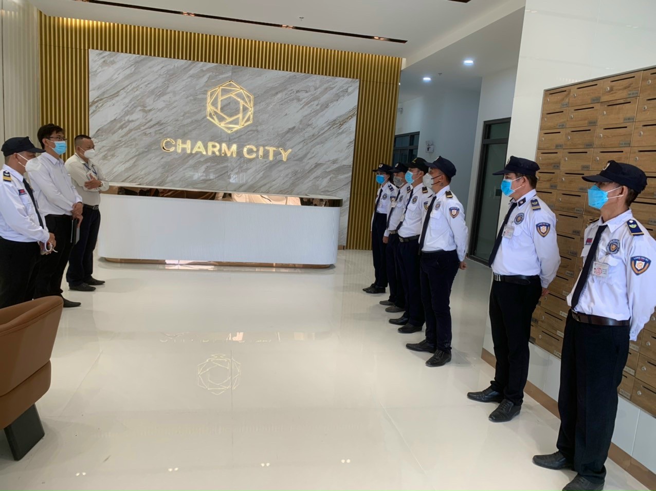 Dịch vụ bảo vệ chuyên nghiệp triển khai dự án charm city bình dương